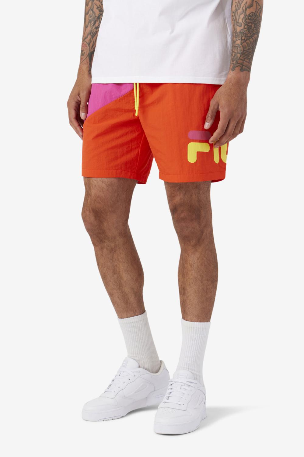 Men Pants &amp; Shorts | FILA Ama Swim Short 677 FUCHSIA PURPLE / CHERRY TOMATO / BLAZING YELLOW