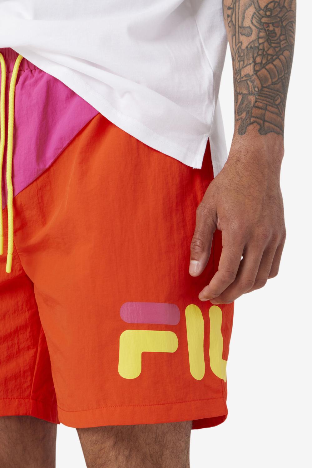 Men Pants &amp; Shorts | FILA Ama Swim Short 677 FUCHSIA PURPLE / CHERRY TOMATO / BLAZING YELLOW
