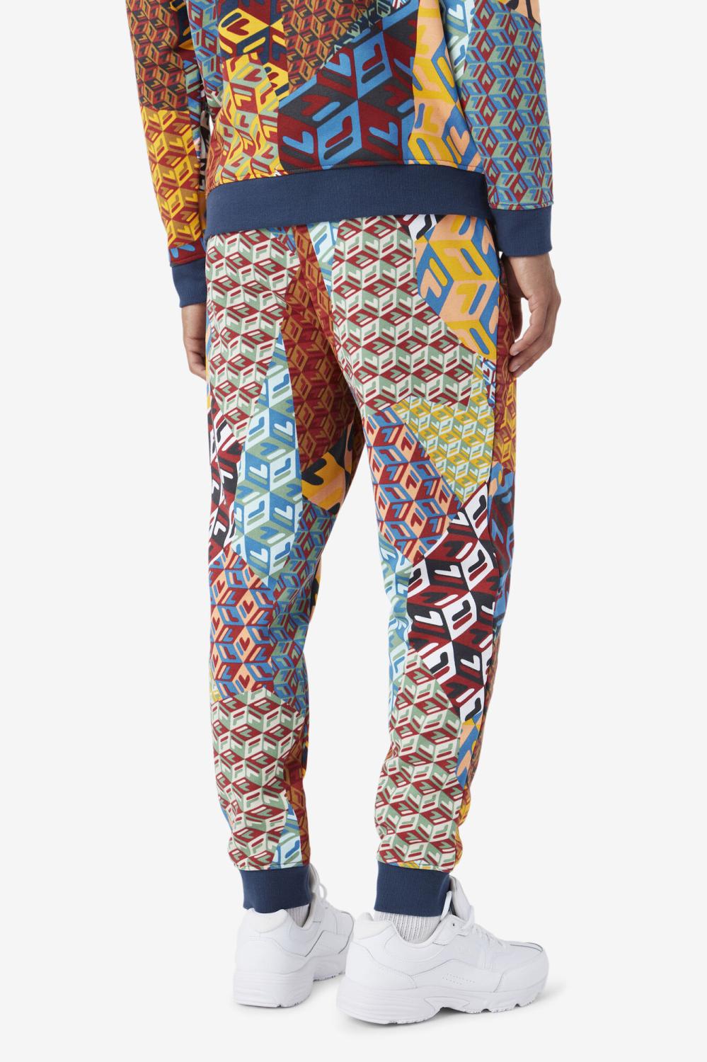 Men Pants &amp; Shorts | FILA Amay Jogger 732 RADIANT YELLOW PRINT / MOONLIT OCEAN