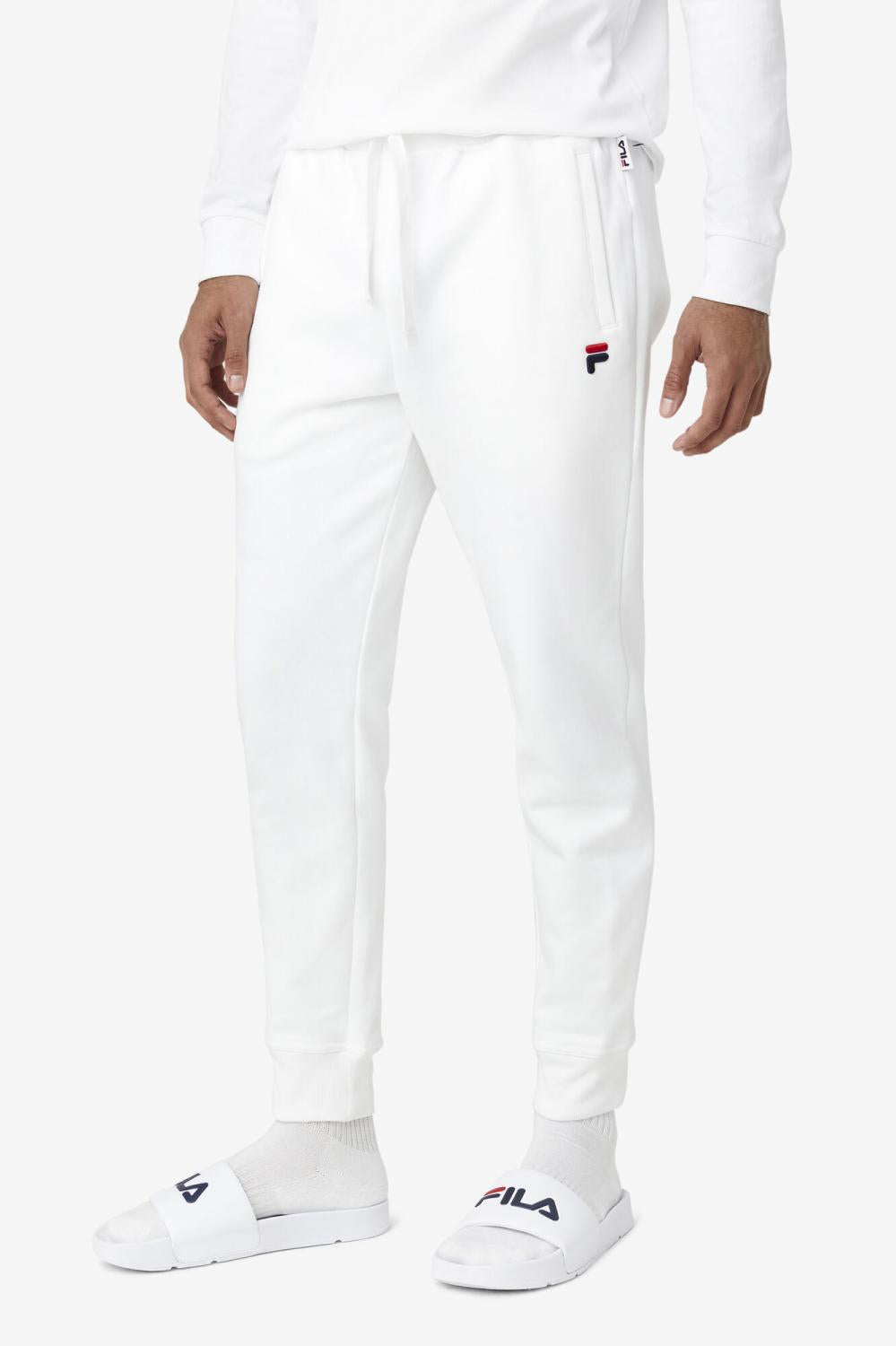 Men Pants &amp; Shorts | FILA Chardon Jogger 100 WHITE