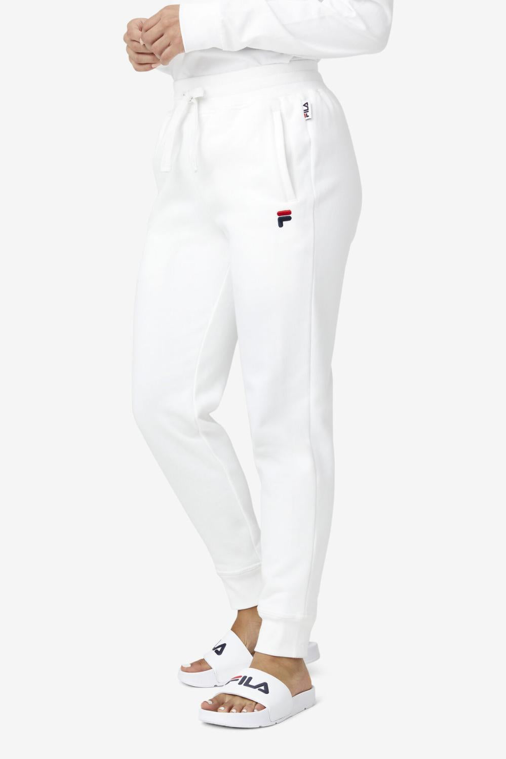 Men Pants &amp; Shorts | FILA Chardon Jogger 100 WHITE