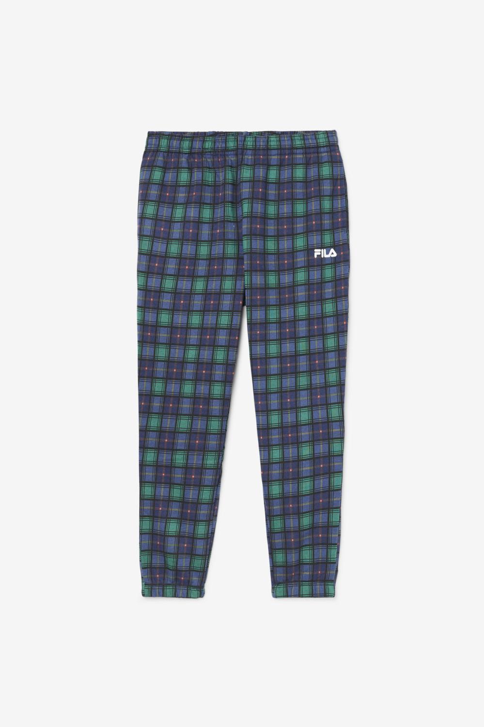 Men Pants &amp; Shorts | FILA Dorm Plaid Jogger 990 JUNE BUG / RHUBARB / FILA NAVY