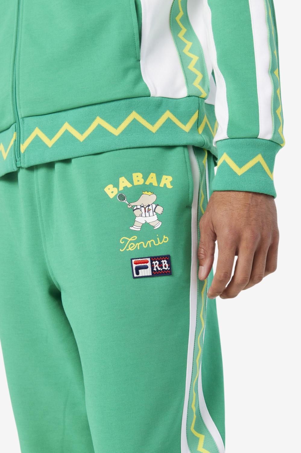 Men Pants &amp; Shorts | FILA FILA X RB Babar Evertt Jogger 636 DEEP MINT / WHITE