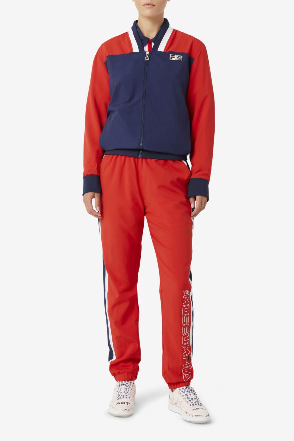Men Pants &amp; Shorts | FILA FILA X The Museum Track Pant 622 RED / PEACOAT / WHITE