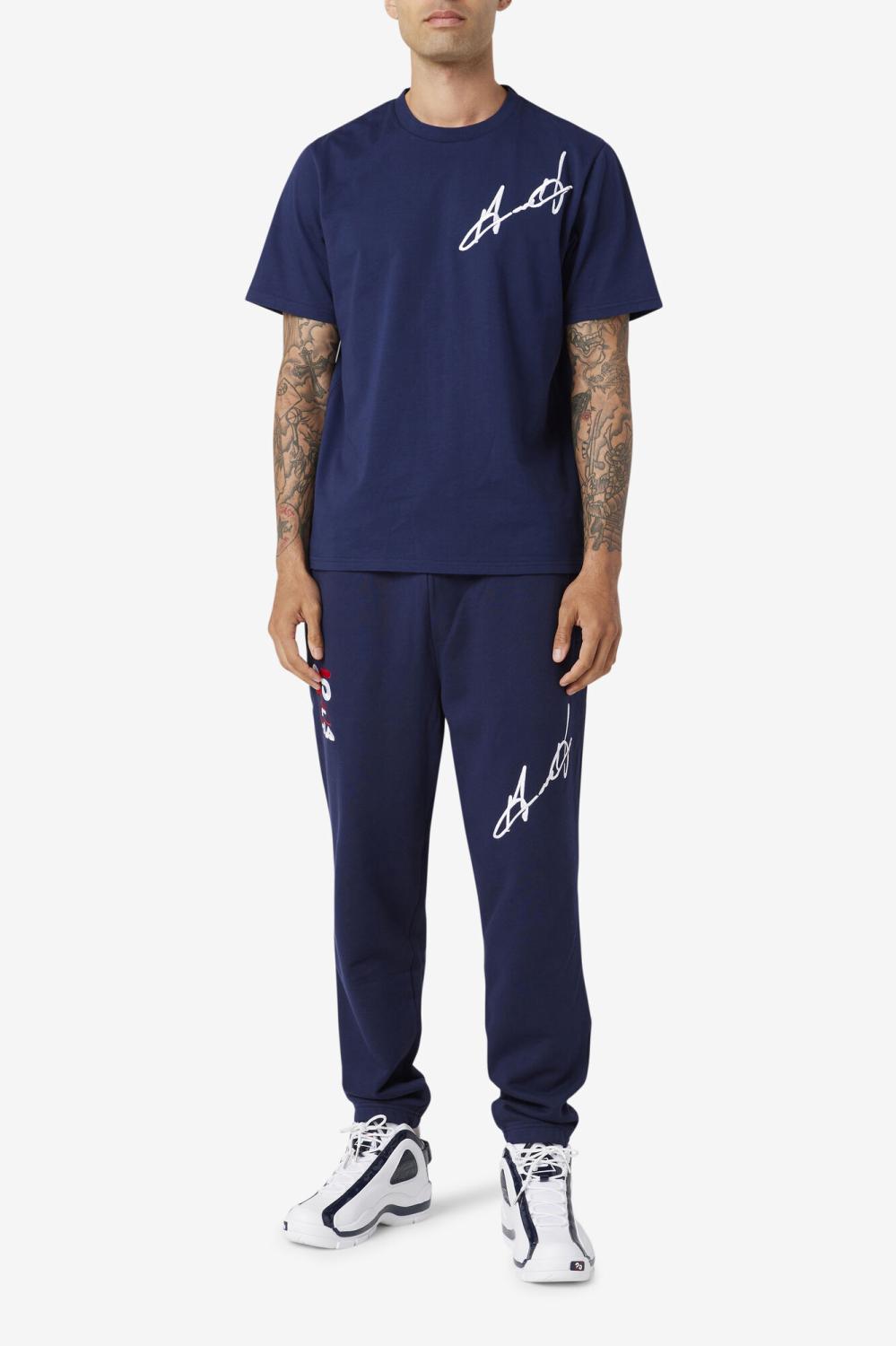 Men Pants &amp; Shorts | FILA Grant Hill Orson Pant 410 NAVY