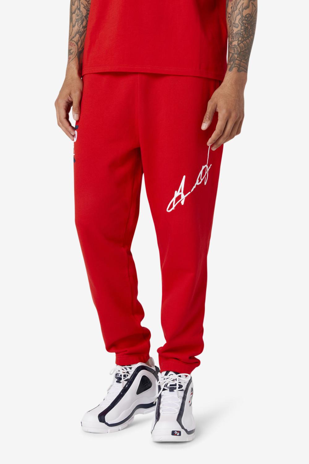 Men Pants &amp; Shorts | FILA Grant Hill Orson Pant 620 RED