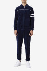 Men Pants &amp; Shorts | FILA Lewis Velour Pant 410 NAVY / WHITE
