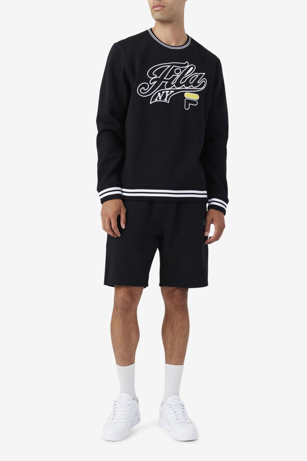 Men Pants &amp; Shorts | FILA Logan Short 001 BLACK / BLUE SPRUCE