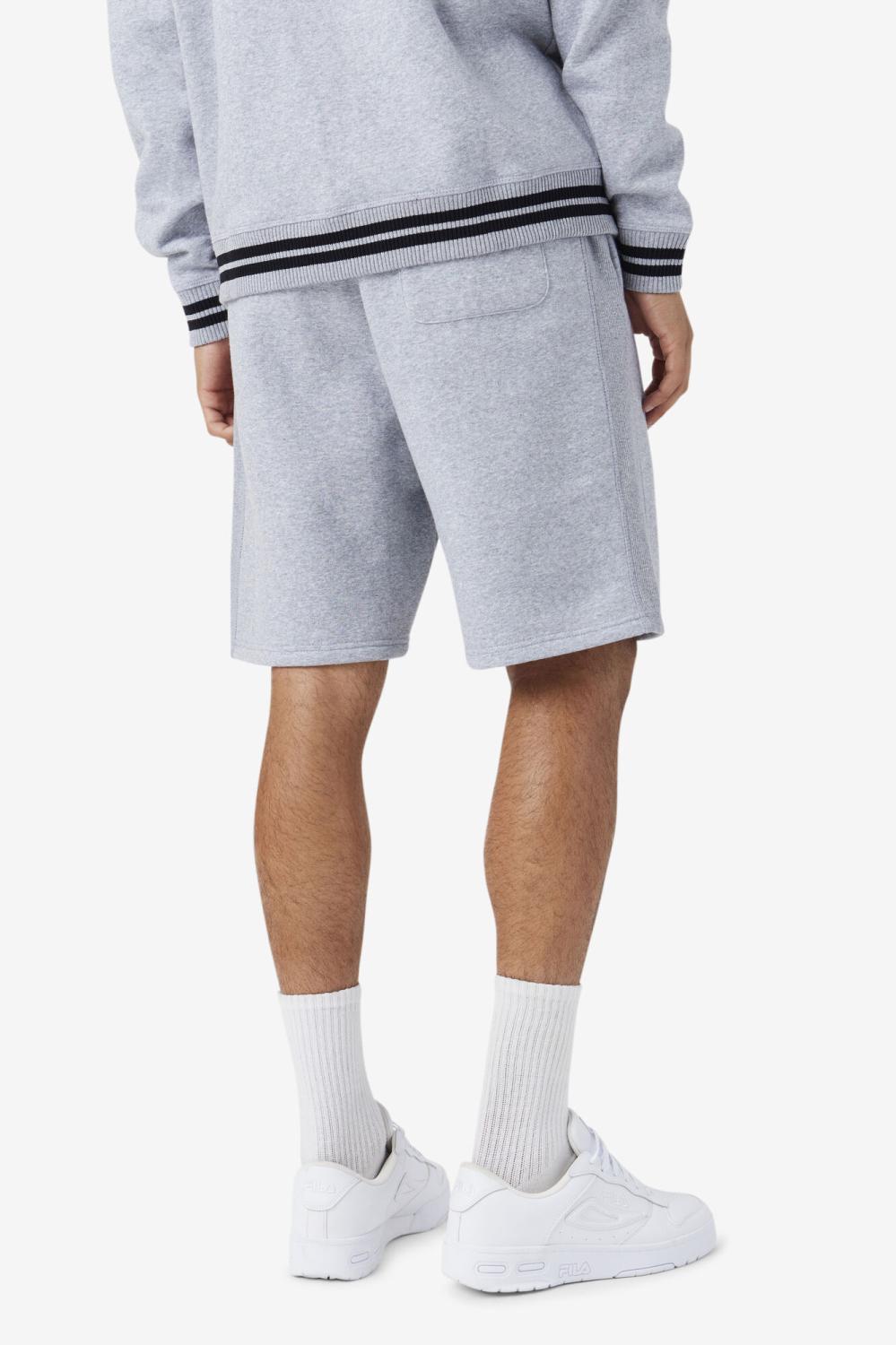 Men Pants &amp; Shorts | FILA Logan Short 064 LIGHT GREY MARL / BLUE SPRUCE