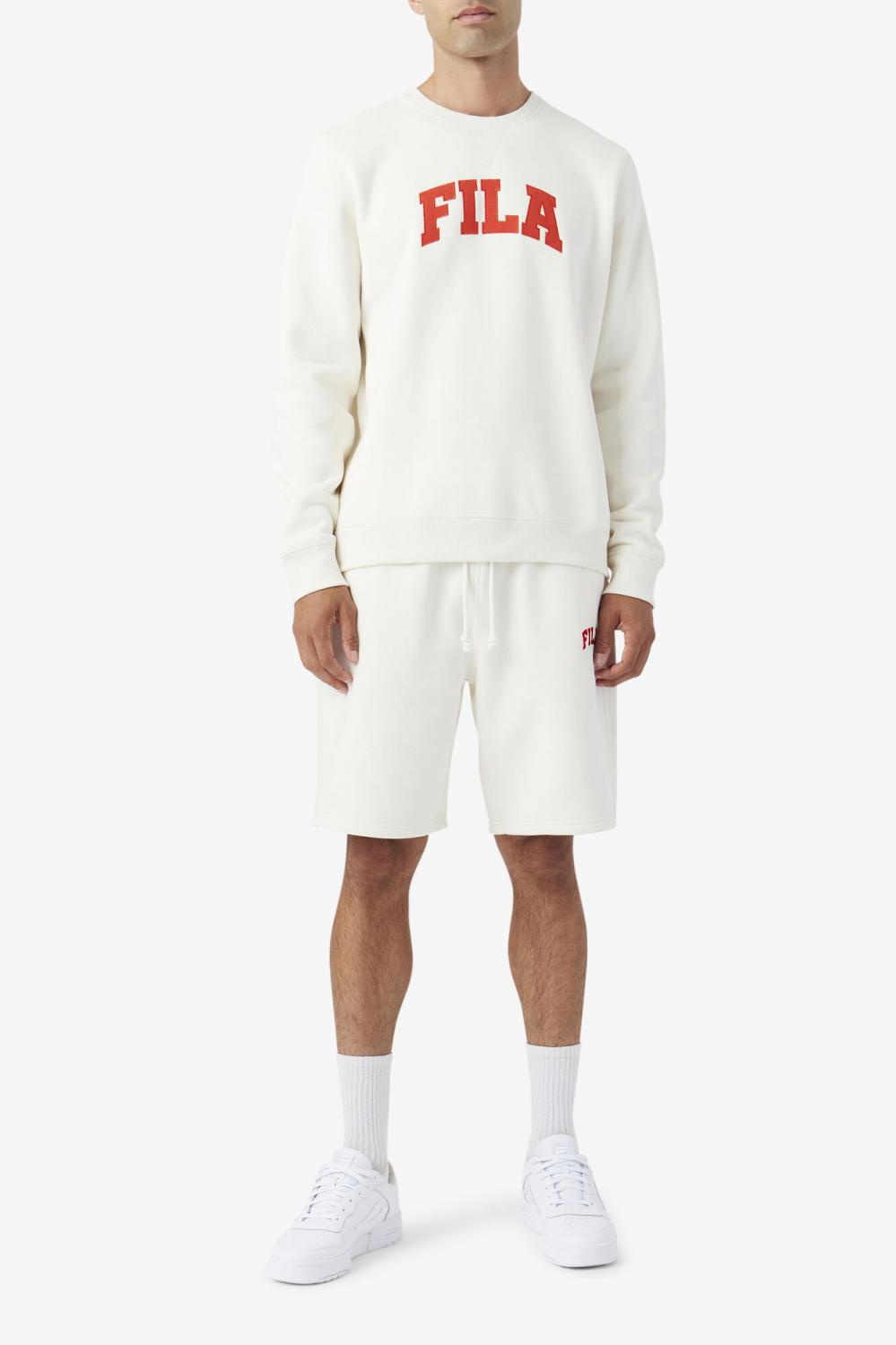 Men Pants &amp; Shorts | FILA Logan Short 132 GARDENIA / FIERY RED