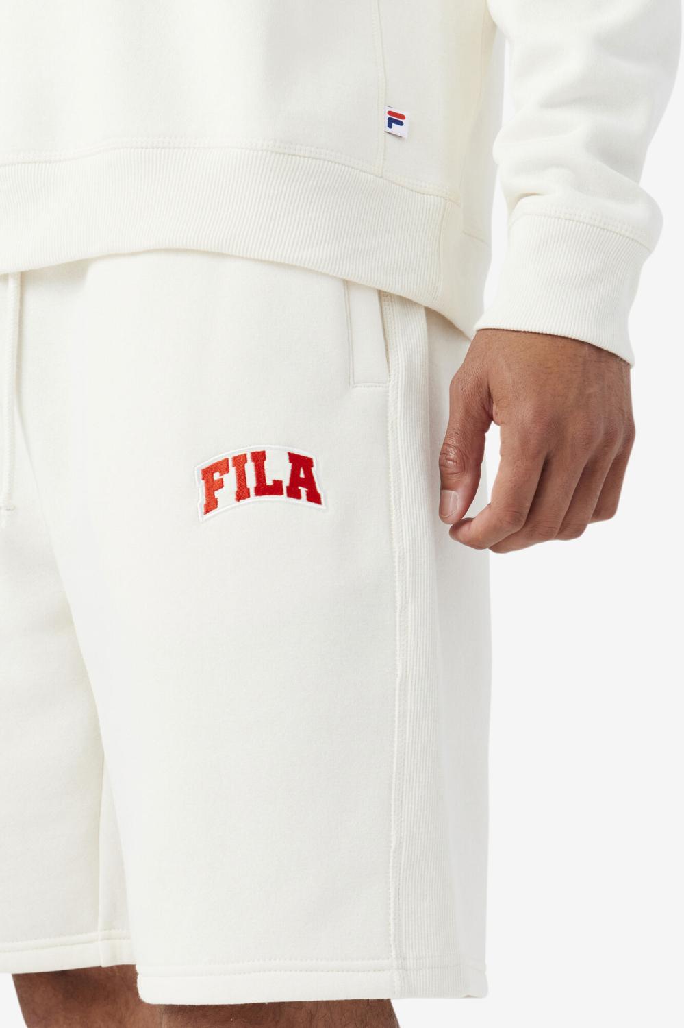 Men Pants &amp; Shorts | FILA Logan Short 132 GARDENIA / FIERY RED