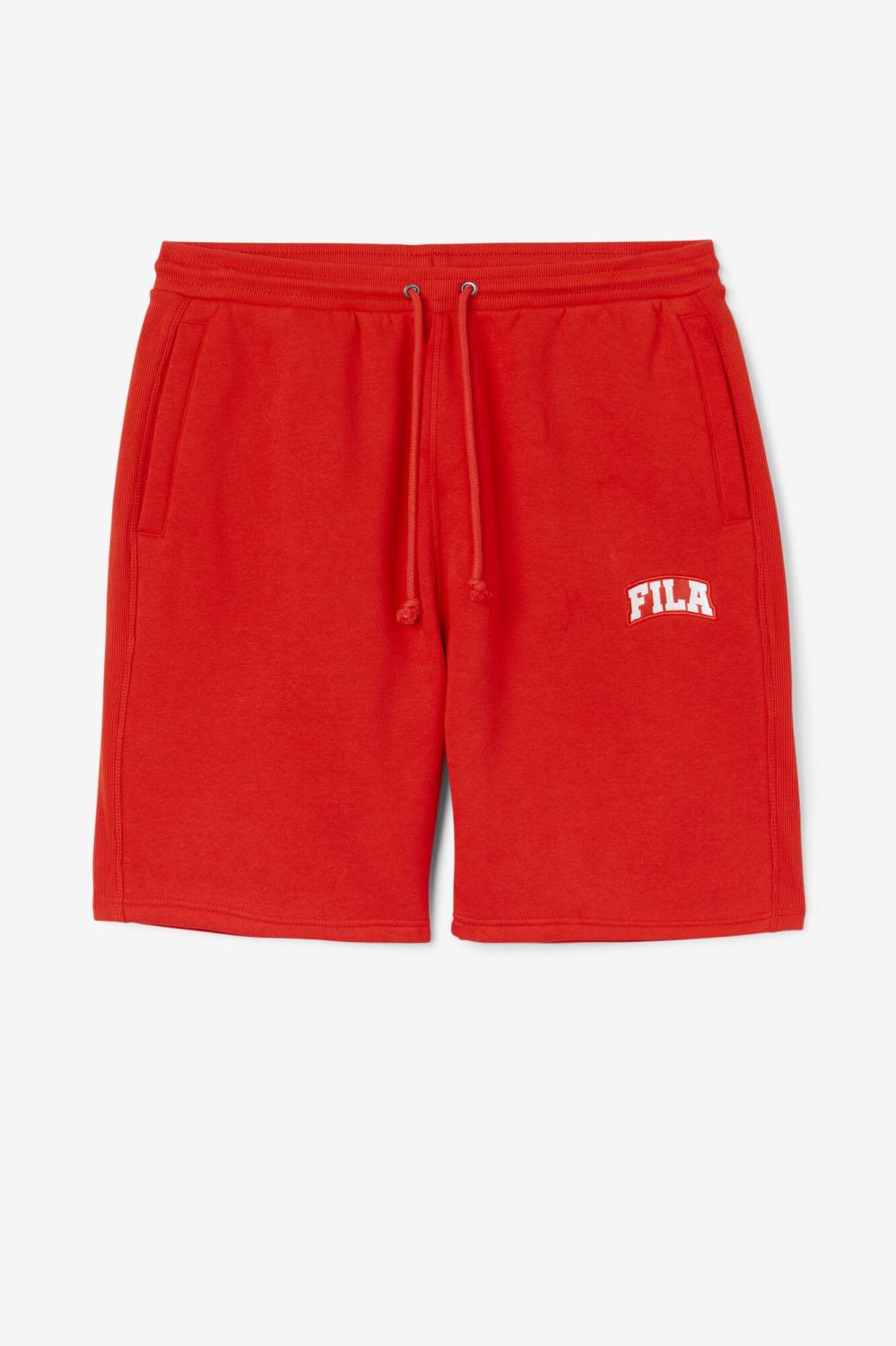 Men Pants &amp; Shorts | FILA Logan Short 625 FIERY RED / GARDENIA