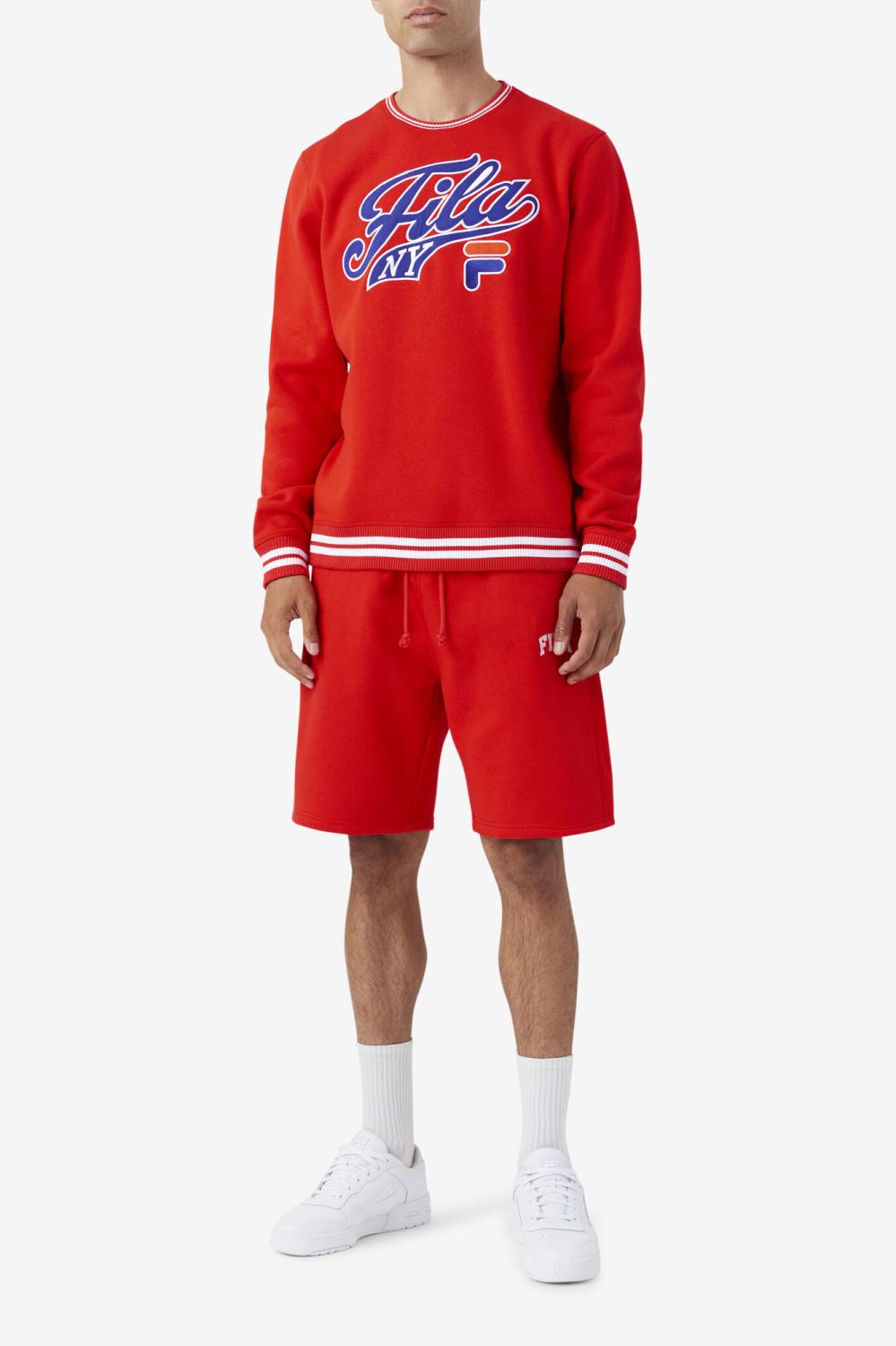 Men Pants &amp; Shorts | FILA Logan Short 625 FIERY RED / GARDENIA