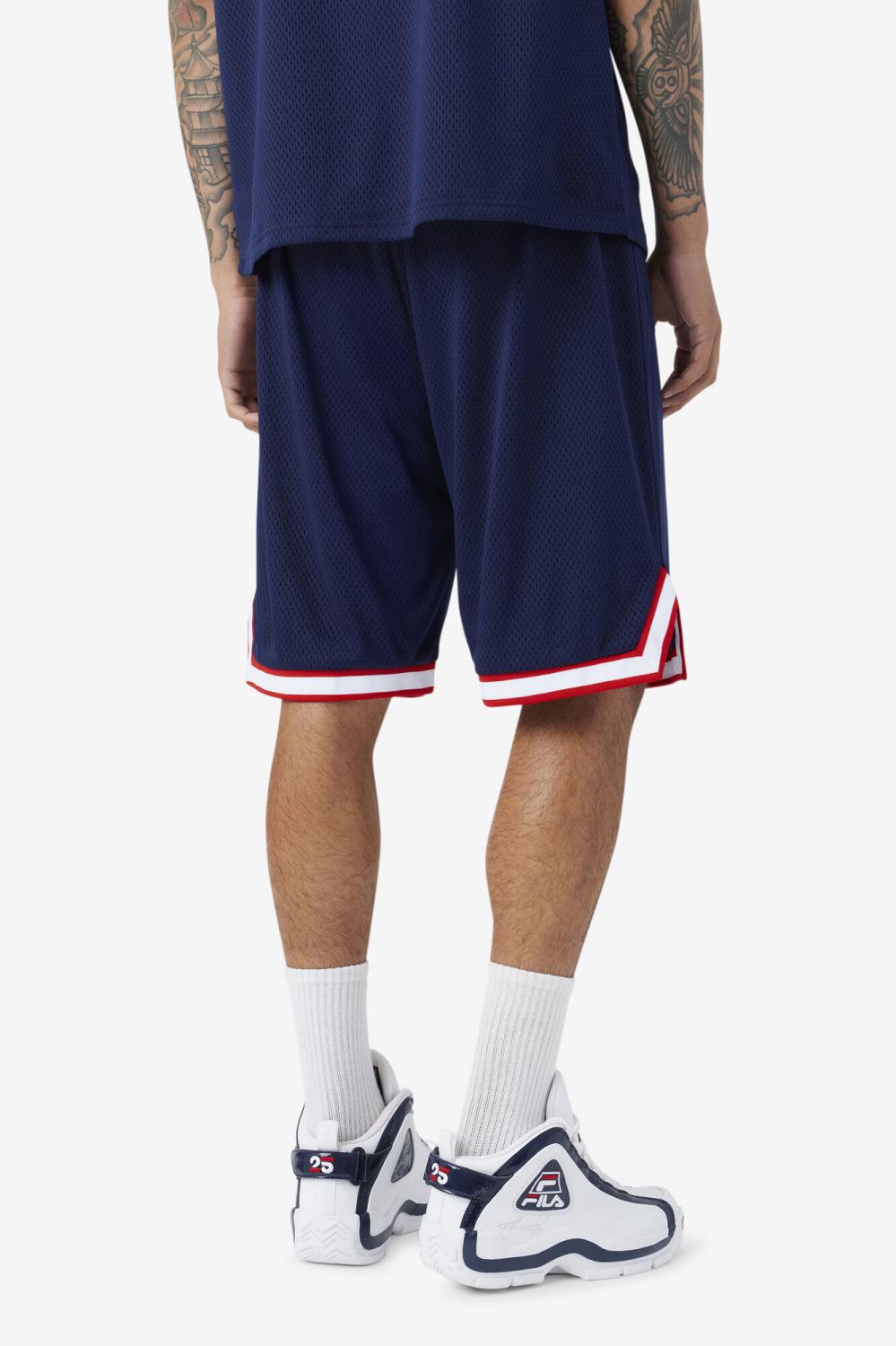Men Pants &amp; Shorts | FILA Ovi Basketball Short 410 FILA NAVY / FILA RED / WHITE