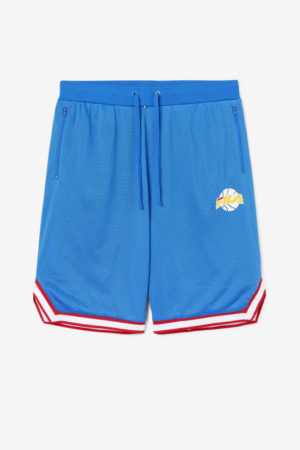 Men Pants &amp; Shorts | FILA Ovi Basketball Short 466 PRINCE BLUE / WHITE / FILA RED / GOLD FUSION