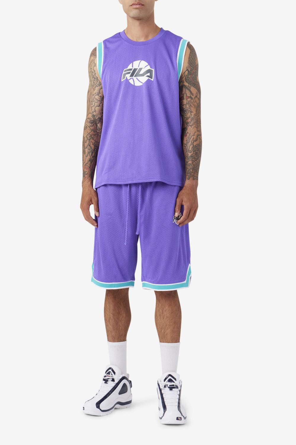 Men Pants &amp; Shorts | FILA Ovi Basketball Short 588 ELECTRIC PURPLE / CERAMIC / WHITE / DARK SHADOW