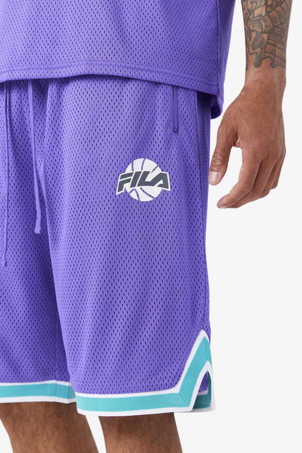 Men Pants &amp; Shorts | FILA Ovi Basketball Short 588 ELECTRIC PURPLE / CERAMIC / WHITE / DARK SHADOW