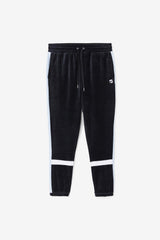 Men Pants &amp; Shorts | FILA Ravid Velour Pant 001 BLACK / SKYWAY / WHITE