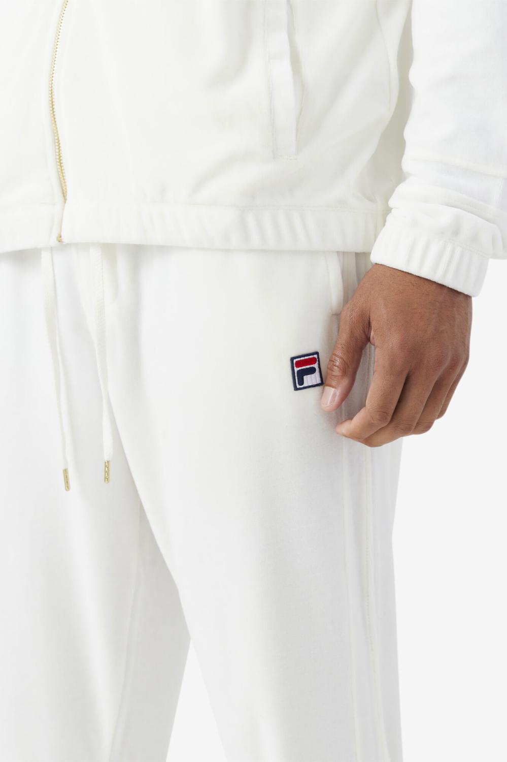 Men Pants &amp; Shorts | FILA Ravid Velour Pant 172 EGRET