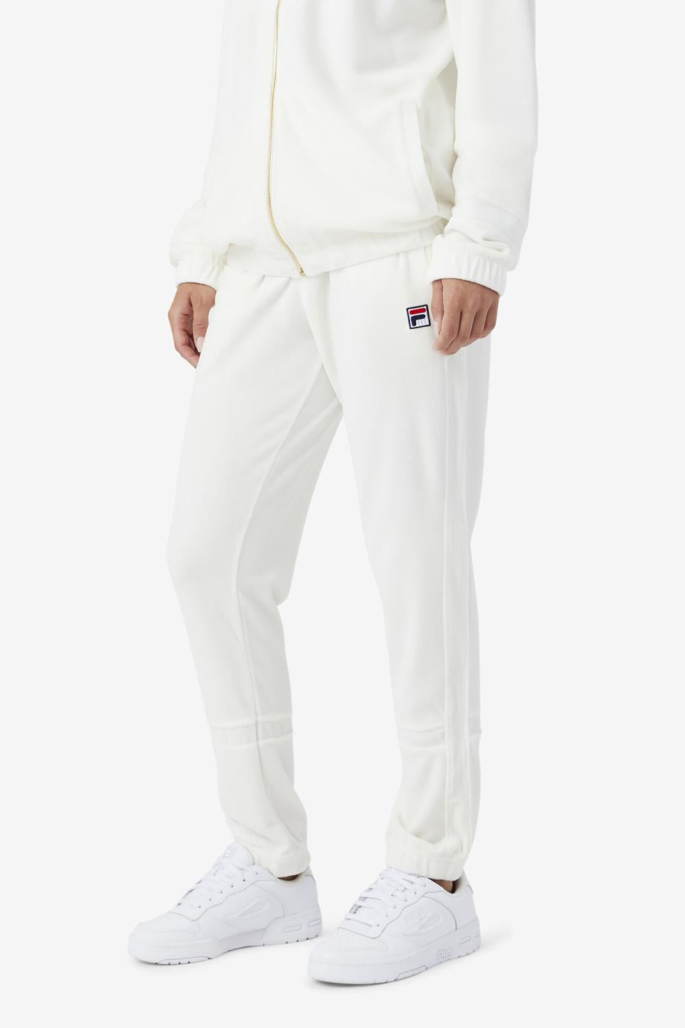 Men Pants &amp; Shorts | FILA Ravid Velour Pant 172 EGRET