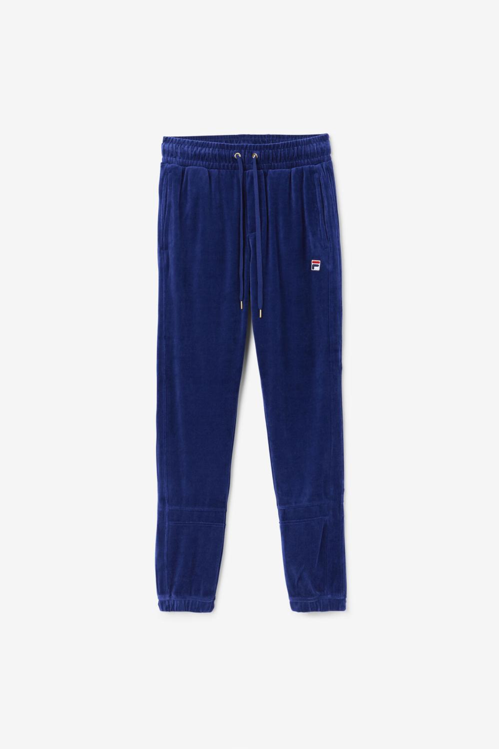 Men Pants &amp; Shorts | FILA Ravid Velour Pant 919 BLUEPRINT