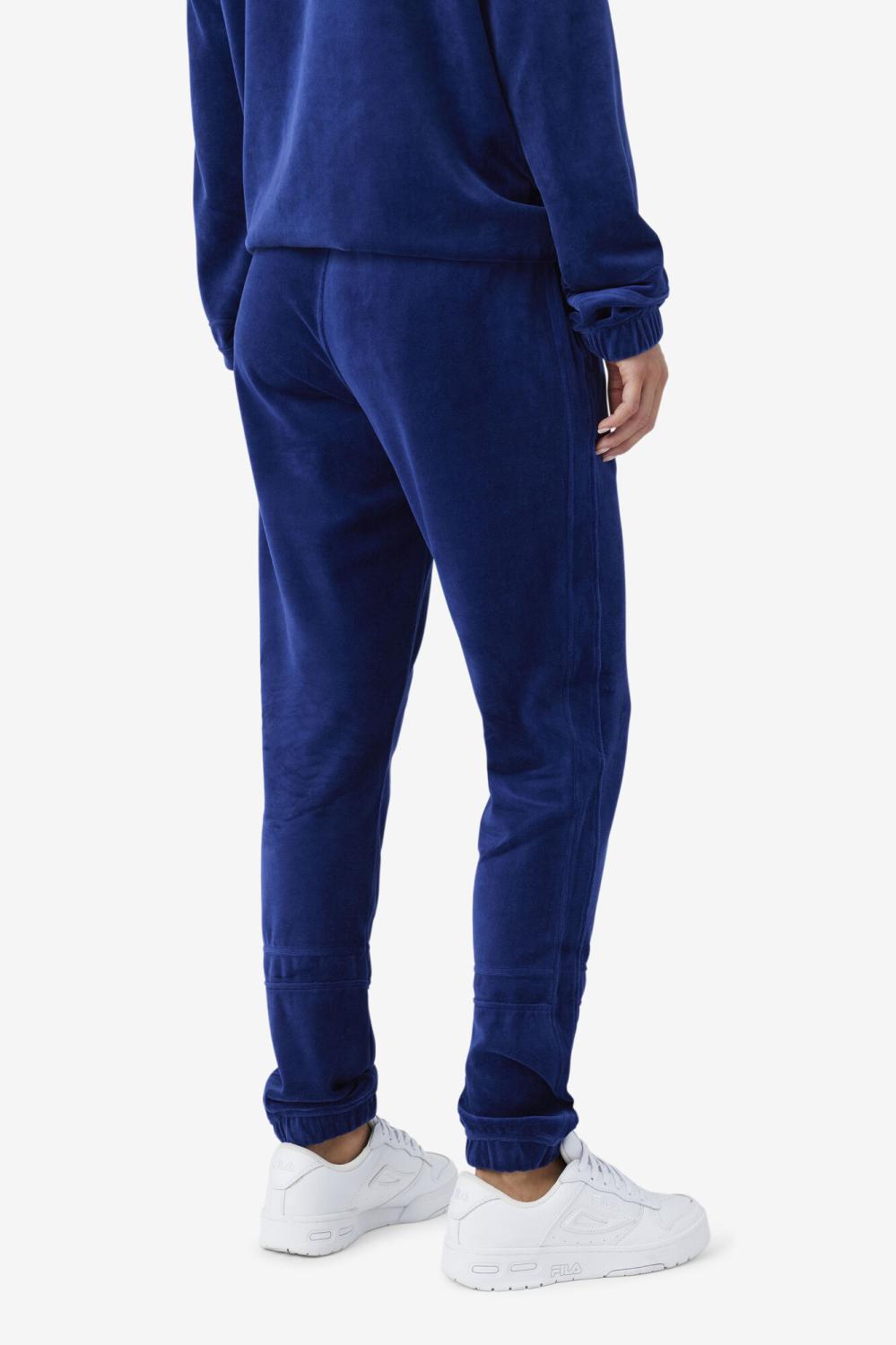 Men Pants &amp; Shorts | FILA Ravid Velour Pant 919 BLUEPRINT