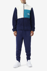 Men Pants &amp; Shorts | FILA Sans Jogger 410 FILA NAVY / DEEP LAKE / SHELL CORAL
