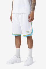 Men Pants &amp; Shorts | FILA Semi-Pro Basketball Short WHITE / SCUBA BLUE / RADIENT YELLOW