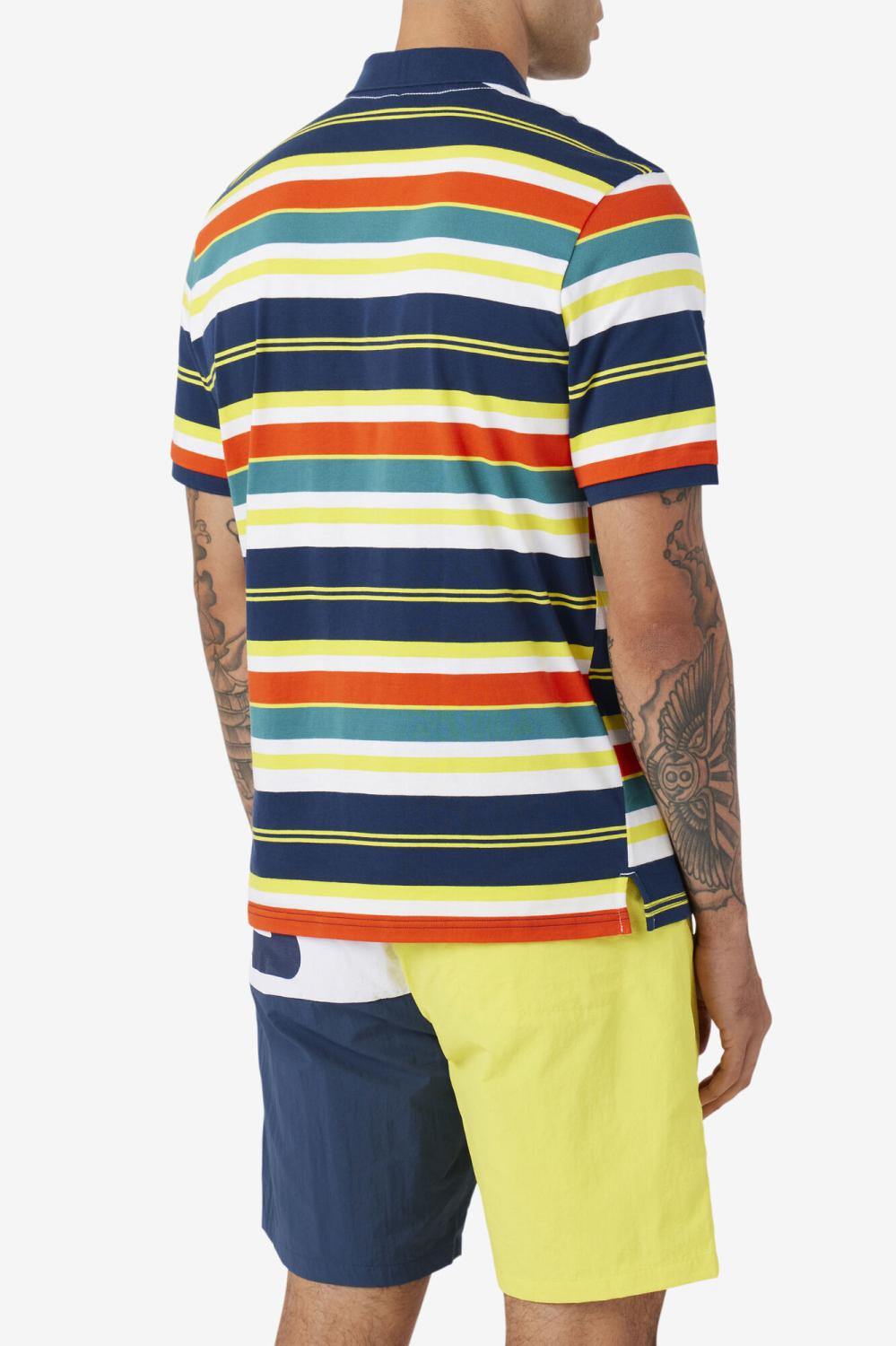 Men Polo &amp; Rugby Shirts | FILA Fazla Polo 848 CHERRY TOMATO / BLAZING YELLOW