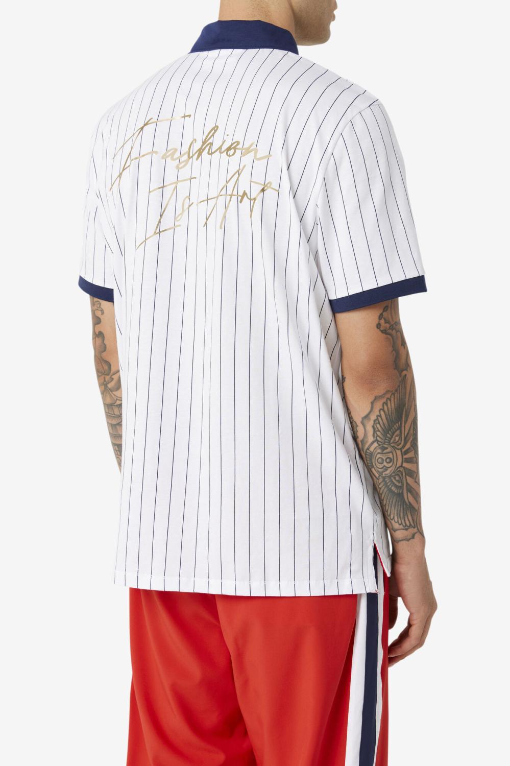 Men Polo &amp; Rugby Shirts | FILA FILA X The Museum BB1 Polo 100 WHITE / PEACOAT / RED