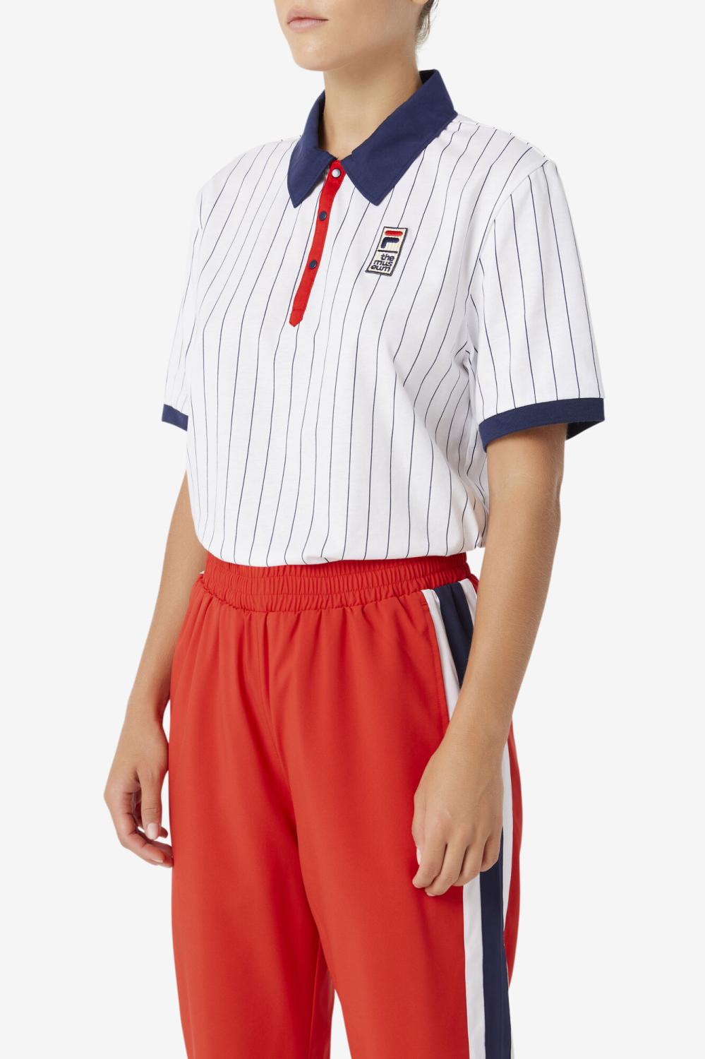 Men Polo &amp; Rugby Shirts | FILA FILA X The Museum BB1 Polo 100 WHITE / PEACOAT / RED