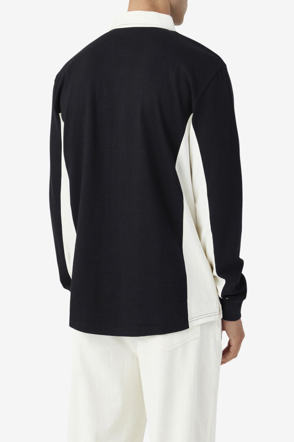 Men Polo &amp; Rugby Shirts | FILA Filmore Rugby 001 BLACK / EGRET