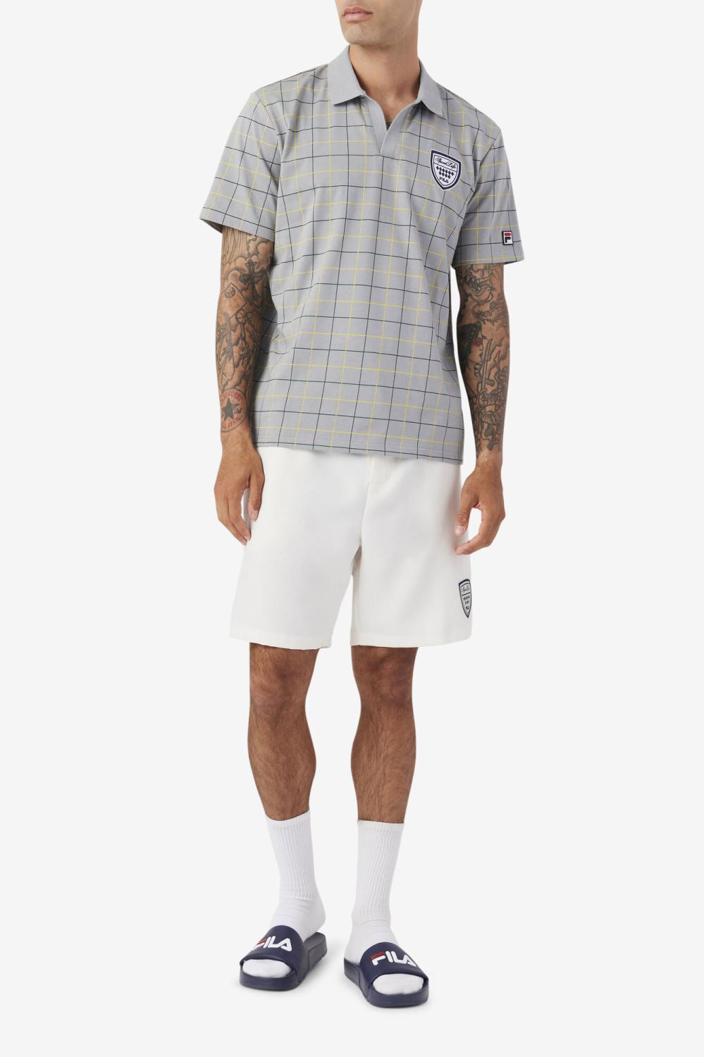 Men Polo &amp; Rugby Shirts | FILA Mand Polo 042 MONUMENT / BLAZING YELLOW / JUNE BUG