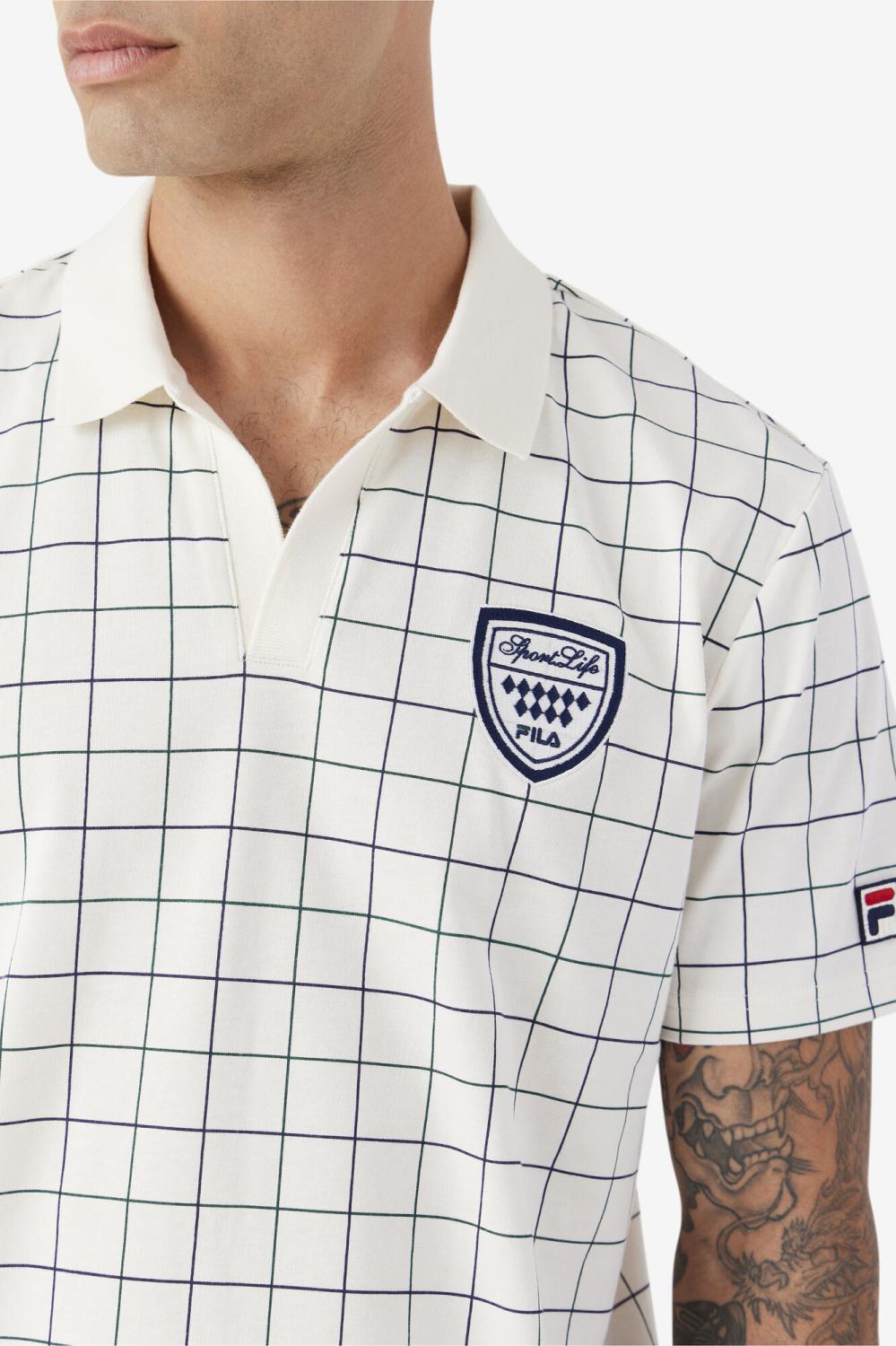 Men Polo &amp; Rugby Shirts | FILA Mand Polo 281 GARDENIA / JUNE BUG / FILA NAVY