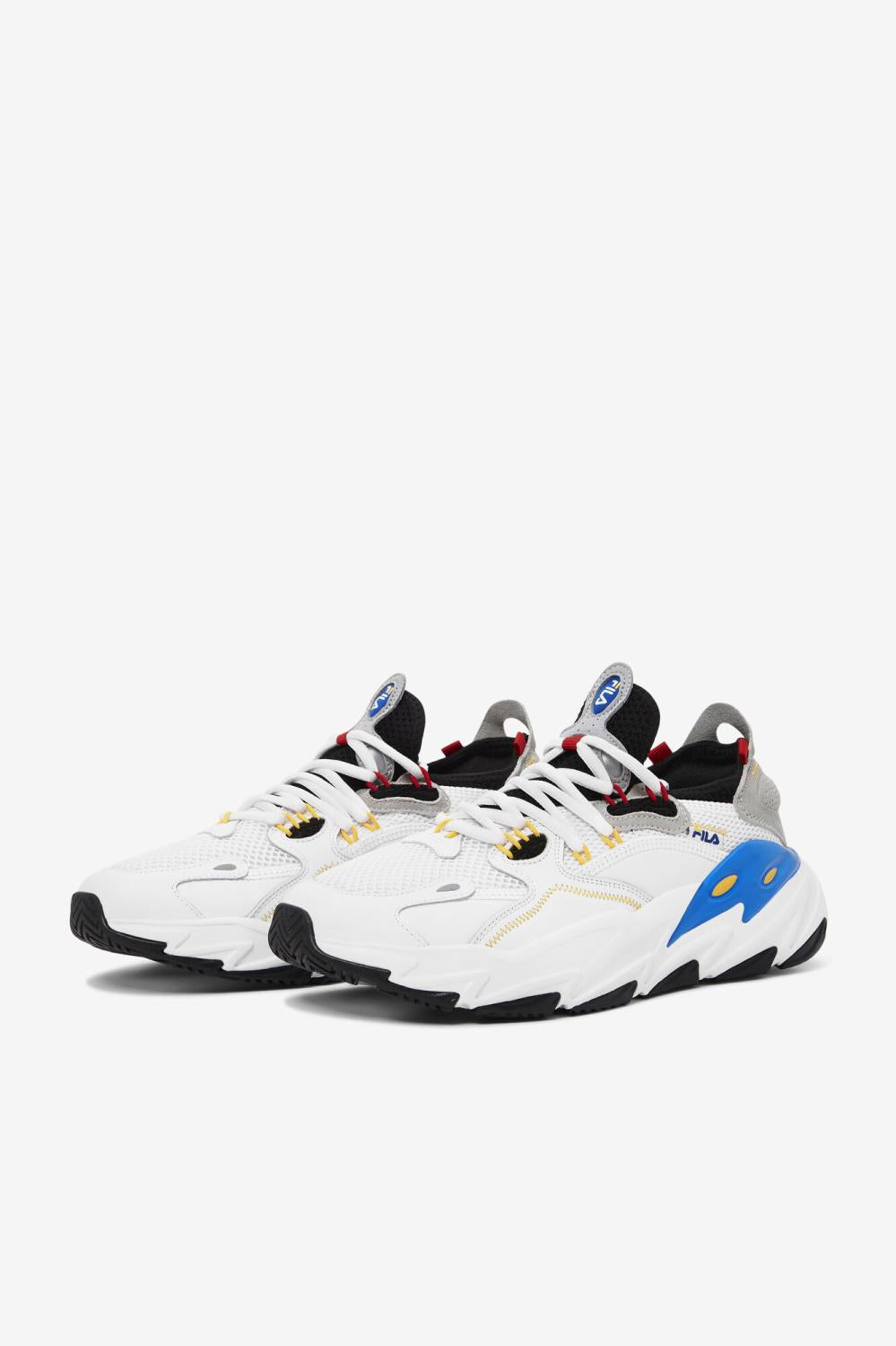 Men Ray Tracer | FILA Men's Ray Tacer Evo 2 117 WHITE / BLACK / ELECTRIC BLUE