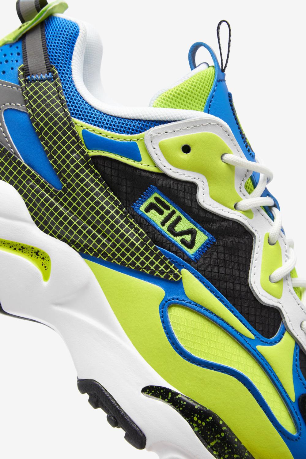 Men Ray Tracer | FILA Men's Ray Tracer Apex 116 WHITE / BLACK / LIME PUNCH