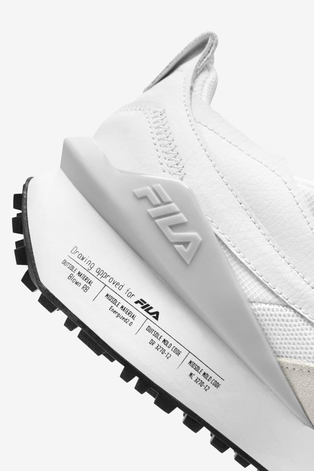 Men Renno | FILA Men's Renno N-Generation Patched 101 WHITE / WHITE / GLACIER GRAY