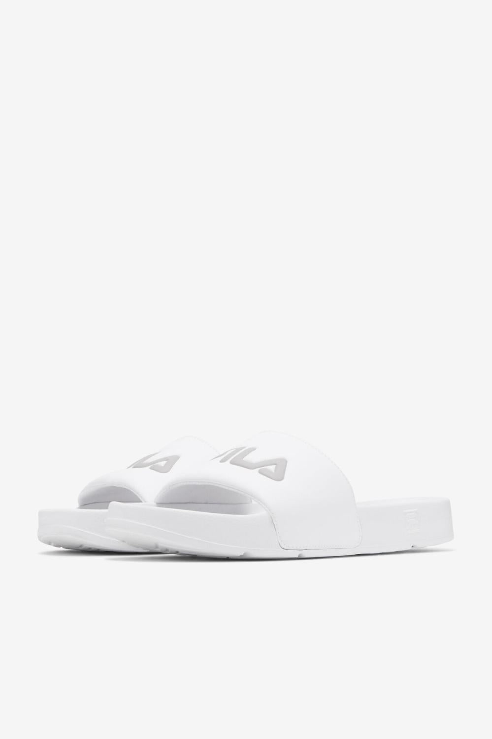Men Sandals &amp; Slides | FILA Men's Drifter 101 WHITE / WHITE / ATMOSPHERE