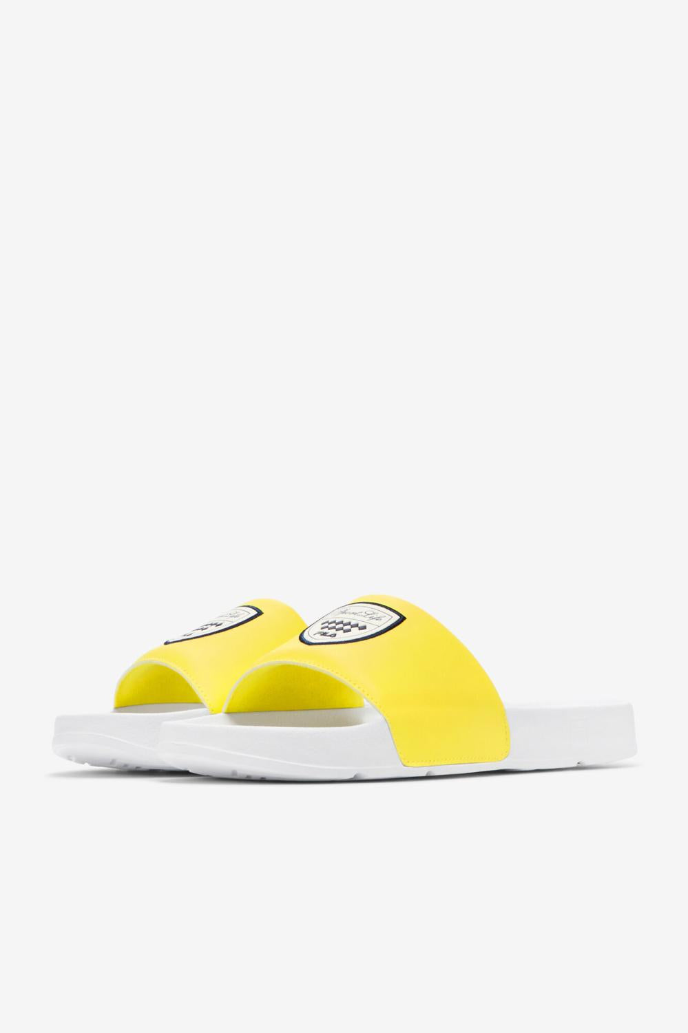 Men Sandals &amp; Slides | FILA Men's Drifter CC 138 WHITE / BLAZING YELLOW / FILA NAVY