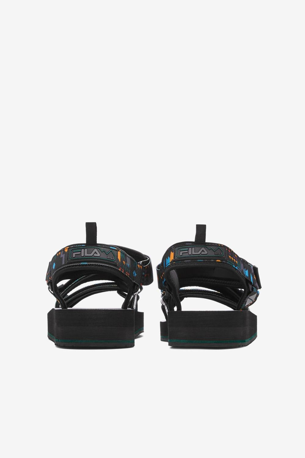 Men Sandals &amp; Slides | FILA Men's Drifter DNS 041 BLACK / JUNE BUG / SAFFRON