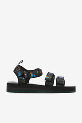 Men Sandals &amp; Slides | FILA Men's Drifter DNS 041 BLACK / JUNE BUG / SAFFRON