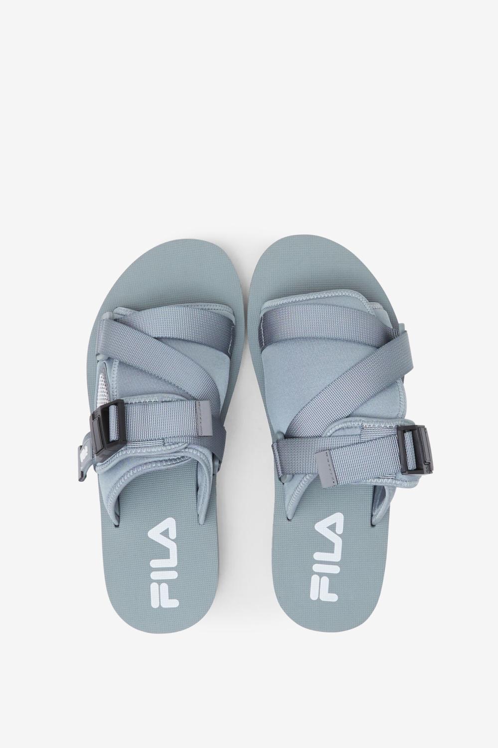 Men Sandals &amp; Slides | FILA Men's Sol-Slide V2 063 MONUMENT / MONUMENT / WHITE