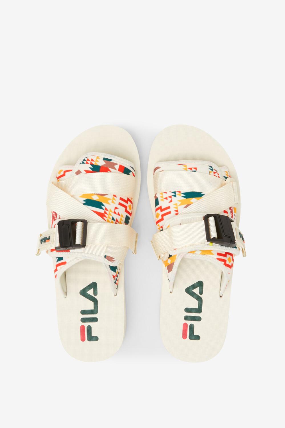 Men Sandals &amp; Slides | FILA Men's Sol-Slide V2 142 GARDENIA / JUNE BUG / ADOBE
