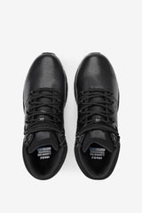 Men Slip Resistant Shoes | FILA Men's Memory Breach Slip Resistant Shoe 001 BLACK / BLACK / BLACK