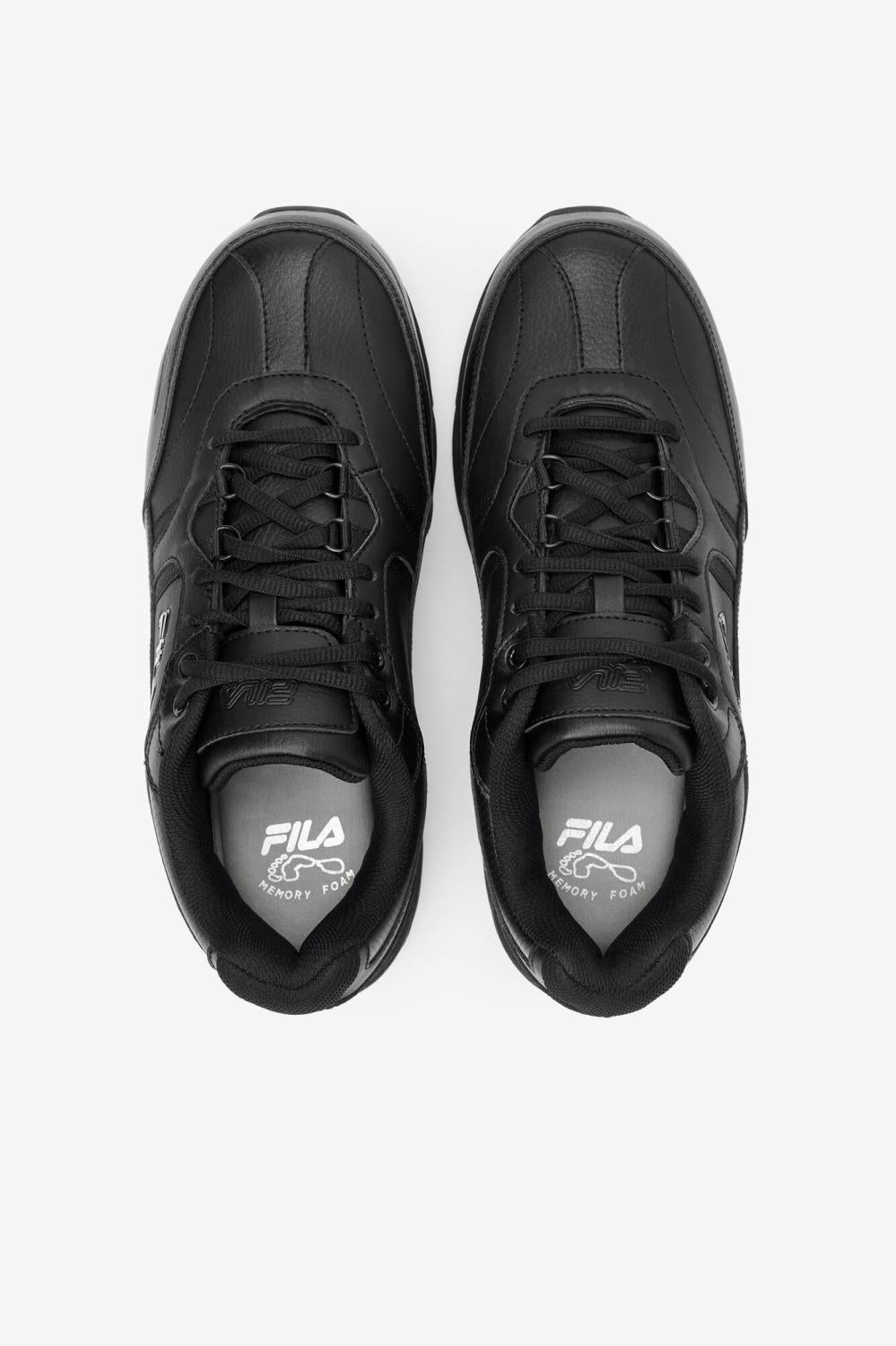Men Slip Resistant Shoes | FILA Men's Memory Workshift 2 Slip Resistant Composite Toe Shoe 001 BLACK / BLACK / BLACK