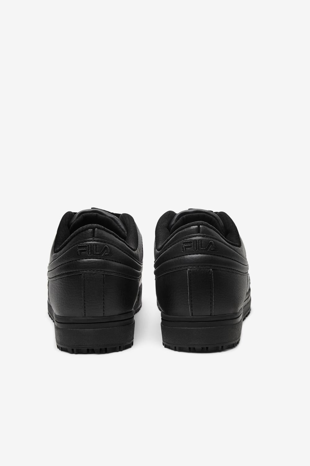 Men Slip Resistant Shoes | FILA Men's Vulc 13 Low Slip Resistant 001 BLACK / BLACK / BLACK