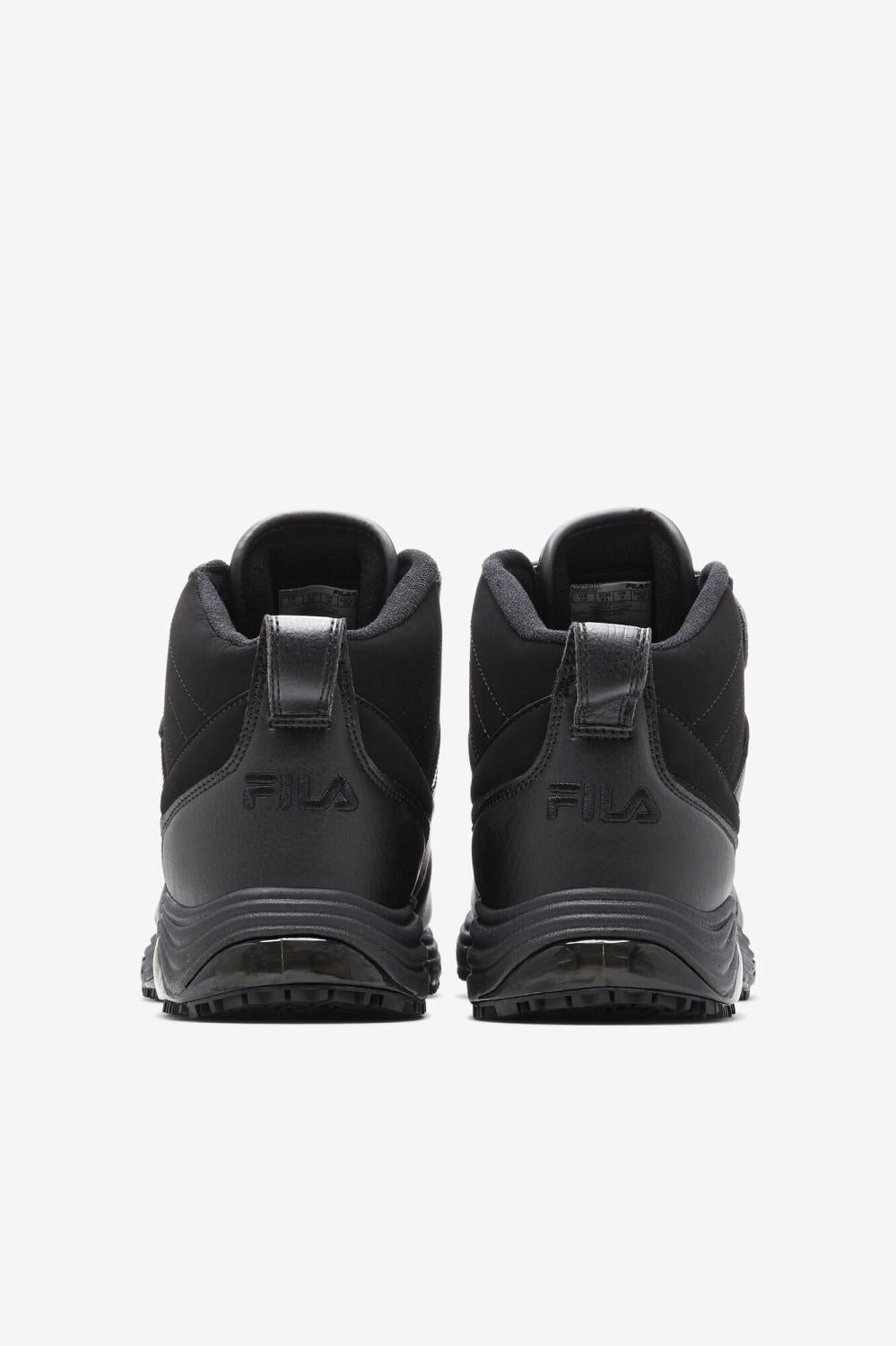 Men Slip Resistant Shoes | FILA Men's Weathertech LT Slip Resistant 004 BLACK / DARK SILVER / BLACK