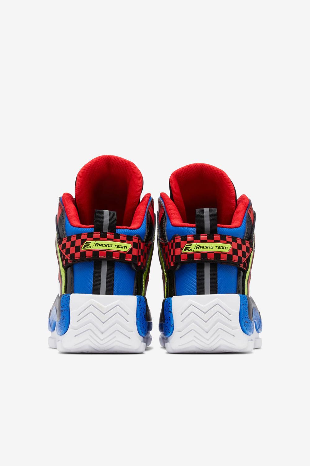 Men Sneakers | FILA Men's Grant Hill 2 Racing 048 BLACK / LIME PUNCH / PRINCE BLUE