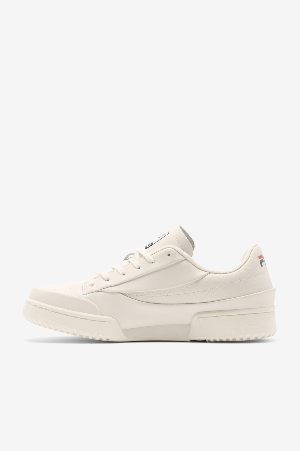 Men Sneakers | FILA Men's Original Tennis Lux X Barneys 113 GARDENIA / BLACK / FILA RED