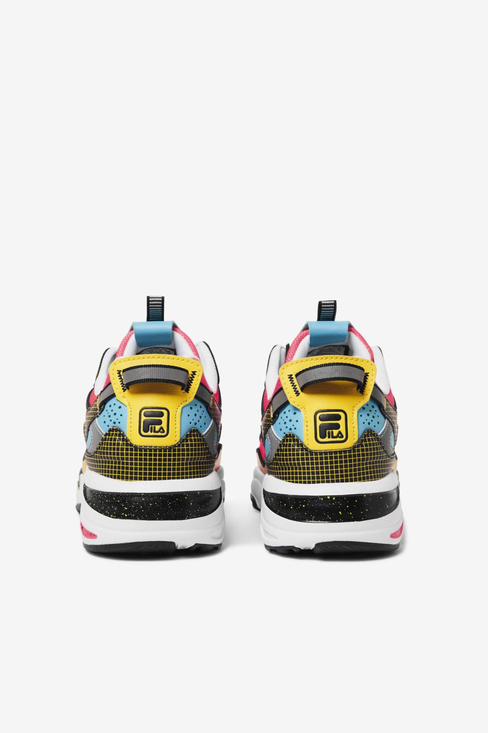 Men Sneakers | FILA Men's Ray Tracer Apex 020 BLACK / DEEP PINK / WHITE